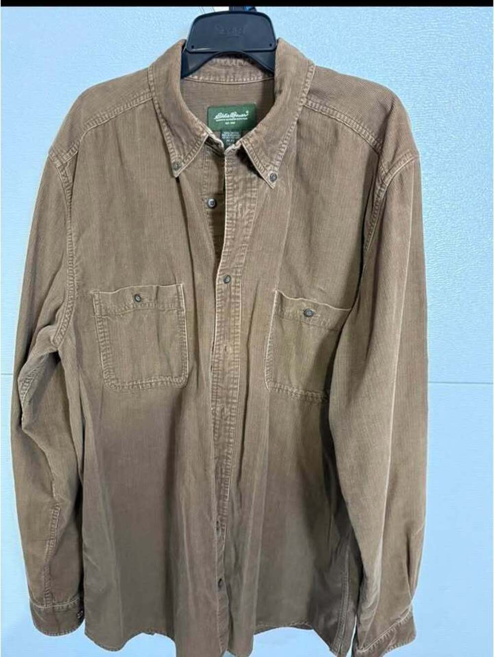 Eddie Bauer Corduroy Long Sleeve Button-Down Shirt Men's Tall sz large